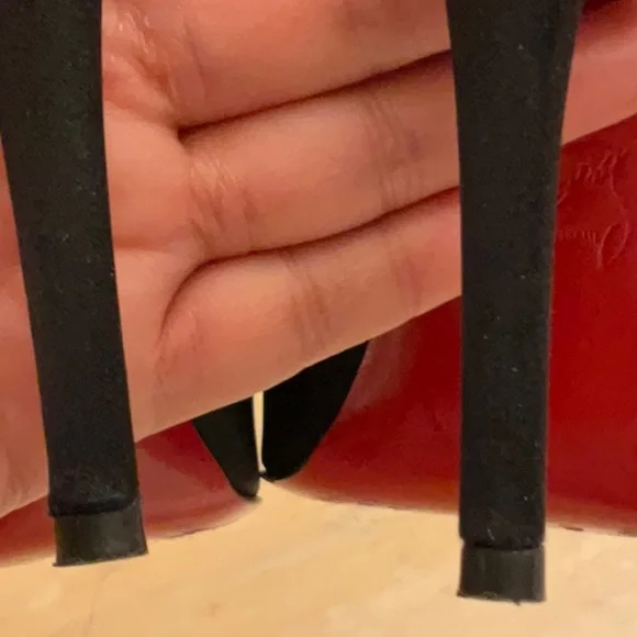 Christian Louboutin Paris US Size 7 VERY PRIVE 120 SATIN/KID TOE - Picture 9 of 15